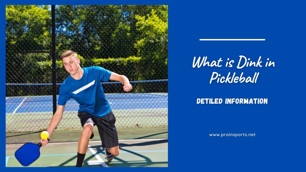 What is dink in pickleball